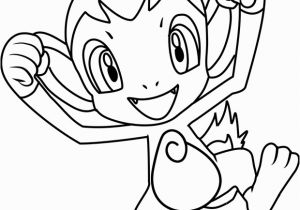 Chimchar Coloring Pages Chimchar Pokemon Coloring Page Free Pokémon Coloring Pages