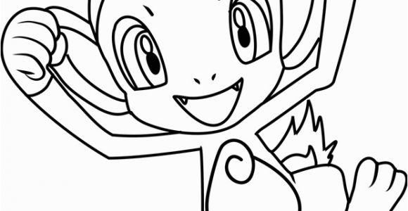 Chimchar Coloring Pages Chimchar Pokemon Coloring Page Free Pokémon Coloring Pages