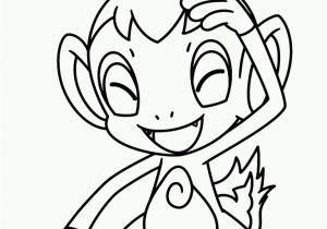 Chimchar Coloring Pages Pokemon Coloring Pages Chimchar Coloring Pages
