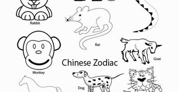 Chinese New Year Coloring Pages 2014 Free Chinese New Year Worksheets for Kindergarten