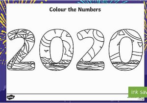 Chinese New Year Coloring Pages Colour the Numbers New Year 2020 Mindfulness Colouring Page