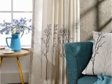 Chinoiserie Wall Murals Autor Greengirl100 Tumblr Tree Design Linen Printed Curtains for Living Room