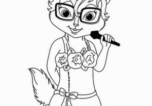 Chipettes Coloring Pages to Print Jeanette Miller is A Member Of the Chipettes She is Beautiful and