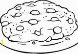 Chocolate Chip Cookie Coloring Page Big Chocolate Chip Cookie Coloring Page