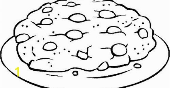 Chocolate Chip Cookie Coloring Page Big Chocolate Chip Cookie Coloring Page