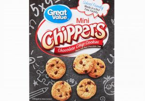 Chocolate Chip Cookie Coloring Page Great Value Mini Chippers Chocolate Chip Cookies 12 Oz 12