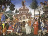 Christian Mural Paintings Temptations Of Christ Botticelli