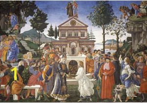 Christian Mural Paintings Temptations Of Christ Botticelli