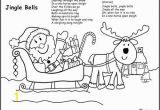Christmas Bells Coloring Pages Printable Santa Sleigh Coloring Page with Jingle Bells