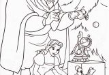 Christmas Coloring Pages Disney Princess Beauty and the Beast Christmas with Images