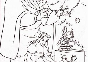 Christmas Coloring Pages Disney Princess Beauty and the Beast Christmas with Images