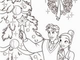 Christmas Coloring Pages Disney Princess Princess and the Frog Coloring Page