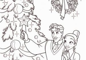 Christmas Coloring Pages Disney Princess Princess and the Frog Coloring Page