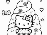 Christmas Coloring Pages Hello Kitty Hello Kitty Coloring Pages Candy with Images