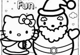 Christmas Coloring Pages Hello Kitty Printable Happy Holidays Hello Kitty Coloring Page