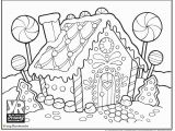 Christmas Gingerbread Coloring Page Gingerbread House Coloring Page