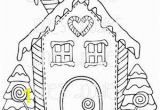 Christmas Gingerbread Coloring Page Gingerbread House