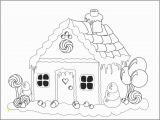 Christmas Gingerbread House Coloring Pages Christmas Gingerbread House Outline Projects to Try