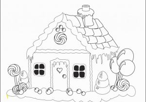 Christmas Gingerbread House Coloring Pages Christmas Gingerbread House Outline Projects to Try