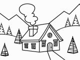 Christmas House Coloring Page How to Draw Christmas House for Kids Gift for Christmas with