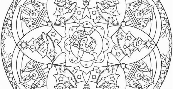 Christmas Mandala Coloring Pages Mandalas De Navidad