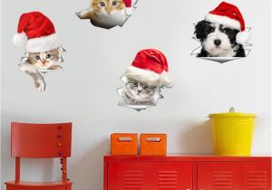 Christmas Murals for Walls Christmas Pvc Mural Wall Fridge Stickers toilet Stool Poster Decals