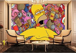 Christmas Murals for Walls Uk Homer Simpson Wall Mural Kids Wall Murals Amazon