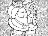 Christmas Noel Coloring Pages P¨re No L   Colorier Avec Fond Plein De Motifs Et Texte Joyeux