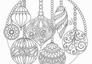 Christmas ornaments Coloring Pages Printable Christmas Hanging ornaments Adult Coloring Page