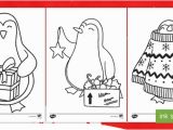 Christmas Penguin Coloring Pages Christmas Penguin Colouring Pages Ks1 Key Stage E