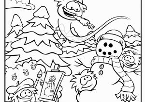 Christmas Penguin Coloring Pages Free Club Penguin Coloring Pages Puffles Download Free