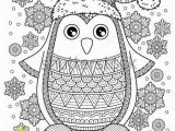 Christmas Penguin Coloring Pages Merry Christmas Jolly Penguin the Detailed Coloring Pages