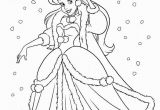 Christmas Princess Coloring Pages Disney Malvorlagen 2200