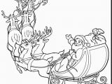 Christmas Reindeer Coloring Pages Unbelievable Santa Claus and Reindeer Coloring Pages with