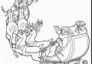 Christmas Reindeer Coloring Pages Unbelievable Santa Claus and Reindeer Coloring Pages with