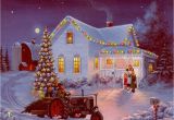 Christmas Scene Wall Murals Winter Farm Scenes Wallpaper