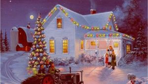 Christmas Scene Wall Murals Winter Farm Scenes Wallpaper