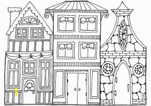 Christmas town Coloring Pages town Coloring Page Christmas Village Art to Color Courtoisieng