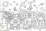 Christmas town Coloring Pages town Coloring Page Spring Coloring Sheets 10 Places to Get Free