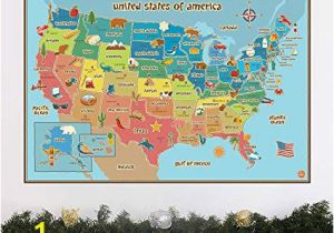 Christmas Wall Mural Plastic Amazon Huabei Wall Decals United States America Geography