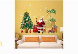 Christmas Wall Mural Plastic Amazon Wffo Wall Stickers Christmas Letter Decor Removable