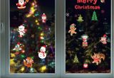 Christmas Wall Mural Plastic Diy White Snow Christmas Wall Stickers Window Glass Festival Decals