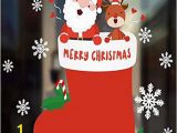 Christmas Wall Murals Uk Ubabamama Merry Christmas Background Diy Colorful Xmas Santa Claus Snowman Elk Wall Wall Sticker Cute Cartoon Background Wall Decoration Wallpaper for