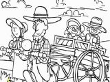 Chuck Wagon Coloring Page Clipart Pioneer Family Coloring Page