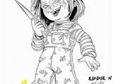 Chucky and Tiffany Coloring Pages 37 Best Scary Coloring Images