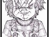 Chucky and Tiffany Coloring Pages 37 Best Scary Coloring Images