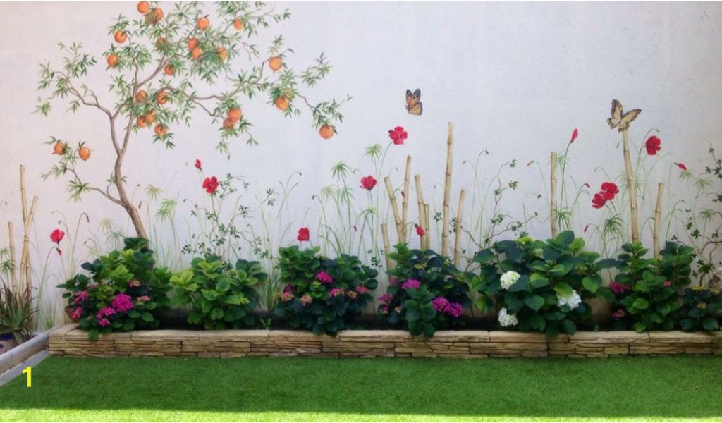 Cinder Block Wall Murals Hand Painted Garden In 2019 | divyajanani.org