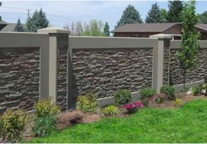 Cinder Block Wall Murals Residential Concrete Fence Walls