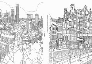City Coloring Pages for Adults An Extremely Detailed Coloring Book for Architecture Lovers