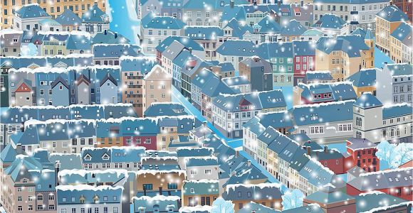 City Lights Wall Mural Mural Wall Art Decor Cartoon City 100 X 144 Inches